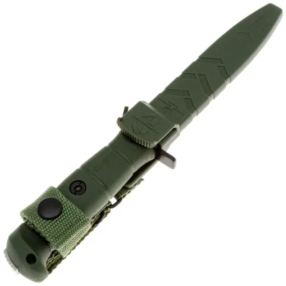 Тактический нож Kizlyar Supreme Combat Stonweash сталь AUS-10Co, рукоять Olive Kraton
