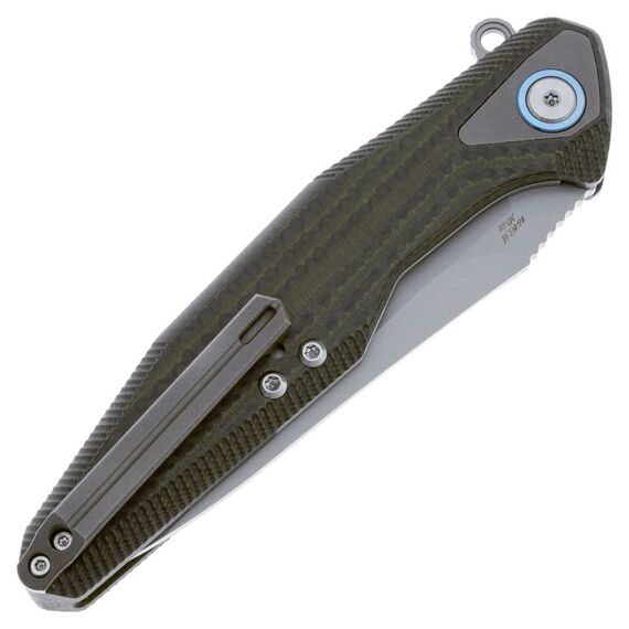 Складной нож Rike Knife Tulay CF сталь 154CM, рукоять Green CF