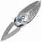 Складной нож Rike Knife Cicada сталь M390, рукоять Grey Ti