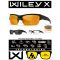 Баллистические очки для тактической стрельбы Wiley X Valor Matte Black (Clear-Grey-Rust)