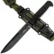 Туристический нож НОКС Кром Blackwash сталь AUS-8, рукоять черная резина