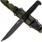 Туристический нож НОКС Кмет Blackwash сталь AUS-8, рукоять черная резина