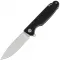 Складной нож Daggerr Dopey DL stonewash сталь 8Cr14MoV, рукоять Black FRN