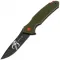 Складной нож Mr.Blade Hellcat Mini Boba Fett blackwash сталь VG-10, рукоять Olive G10