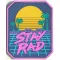 Нашивка, патч "Stay Rad" ПВХ тактическая с липучкой.