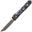 Складной нож Microtech Ultratech T/E Bronze сталь M390, рукоять Death Card Aluminium
