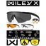 Тактические очки для стрельбы с баллистической защитой WILEYX Saber Advanced Matte Black (Clear-Grey-Rust)